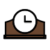 mantelpiece clock Discord emoji — free static PNG download