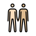 men holding hands: light skin tone, medium-light skin tone Discord emoji — free static PNG download