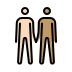 men holding hands: light skin tone, medium skin tone Discord emoji — free static PNG download