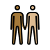 men holding hands: medium-dark skin tone, medium-light skin tone Discord emoji — free static PNG download