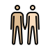 men holding hands: medium-light skin tone, light skin tone Discord emoji — free static PNG download