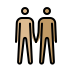men holding hands: medium-light skin tone, medium skin tone Discord emoji — free static PNG download