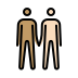 men holding hands: medium skin tone, light skin tone Discord emoji — free static PNG download