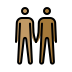 men holding hands: medium skin tone, medium-dark skin tone Discord emoji — free static PNG download