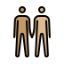 men holding hands: medium skin tone, medium-light skin tone Discord emoji — free static PNG download