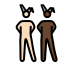 men with bunny ears: light skin tone, dark skin tone Discord emoji — free static PNG download