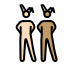 men with bunny ears: light skin tone, medium skin tone Discord emoji — free static PNG download