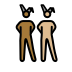 men with bunny ears: medium-dark skin tone, medium-light skin tone Discord emoji — free static PNG download