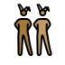 men with bunny ears: medium-dark skin tone, medium skin tone Discord emoji — free static PNG download