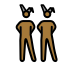 men with bunny ears: medium-dark skin tone Discord emoji — free static PNG download