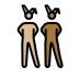 men with bunny ears: medium-light skin tone, medium-dark skin tone Discord emoji — free static PNG download