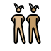 men with bunny ears: medium-light skin tone, medium skin tone Discord emoji — free static PNG download