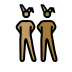 men with bunny ears: medium skin tone, medium-dark skin tone Discord emoji — free static PNG download
