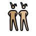 men with bunny ears: medium skin tone, medium-light skin tone Discord emoji — free static PNG download