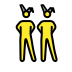 men with bunny ears Discord emoji — free static PNG download