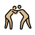 men wrestling: medium-light skin tone Discord emoji — free static PNG download