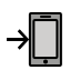 mobile phone with arrow Discord emoji — free static PNG download