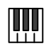 musical keyboard Discord emoji — free static PNG download