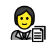 office worker Discord emoji — free static PNG download