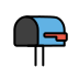 open mailbox with lowered flag Discord emoji — free static PNG download