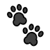 paw prints Discord emoji — free static PNG download