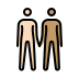 people holding hands: light skin tone, medium skin tone Discord emoji — free static PNG download