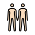 people holding hands: light skin tone Discord emoji — free static PNG download