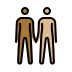 people holding hands: medium-dark skin tone, medium-light skin tone Discord emoji — free static PNG download