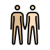 people holding hands: medium-light skin tone, light skin tone Discord emoji — free static PNG download