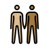 people holding hands: medium-light skin tone, medium-dark skin tone Discord emoji — free static PNG download