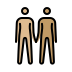 people holding hands: medium-light skin tone, medium skin tone Discord emoji — free static PNG download
