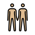 people holding hands: medium-light skin tone Discord emoji — free static PNG download