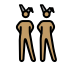 people with bunny ears: medium skin tone Discord emoji — free static PNG download