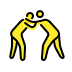 people wrestling: medium skin tone, light skin tone Discord emoji — free static PNG download