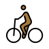 person biking: medium-dark skin tone Discord emoji — free static PNG download