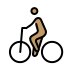 person biking: medium skin tone Discord emoji — free static PNG download