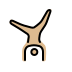 person cartwheeling: medium-light skin tone Discord emoji — free static PNG download