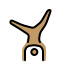 person cartwheeling: medium skin tone Discord emoji — free static PNG download