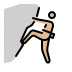 person climbing: medium-light skin tone Discord emoji — free static PNG download