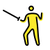 person fencing Discord emoji — free static PNG download