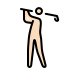 person golfing: light skin tone Discord emoji — free static PNG download