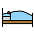 person in bed: dark skin tone Discord emoji — free static PNG download