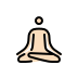 person in lotus position: light skin tone Discord emoji — free static PNG download
