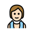 person in steamy room: light skin tone Discord emoji — free static PNG download