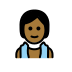 person in steamy room: medium-dark skin tone Discord emoji — free static PNG download