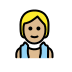 person in steamy room: medium-light skin tone Discord emoji — free static PNG download