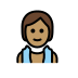 person in steamy room: medium skin tone Discord emoji — free static PNG download