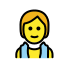 person in steamy room Discord emoji — free static PNG download