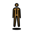person in suit levitating: medium-dark skin tone Discord emoji — free static PNG download