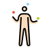 person juggling: light skin tone Discord emoji — free static PNG download